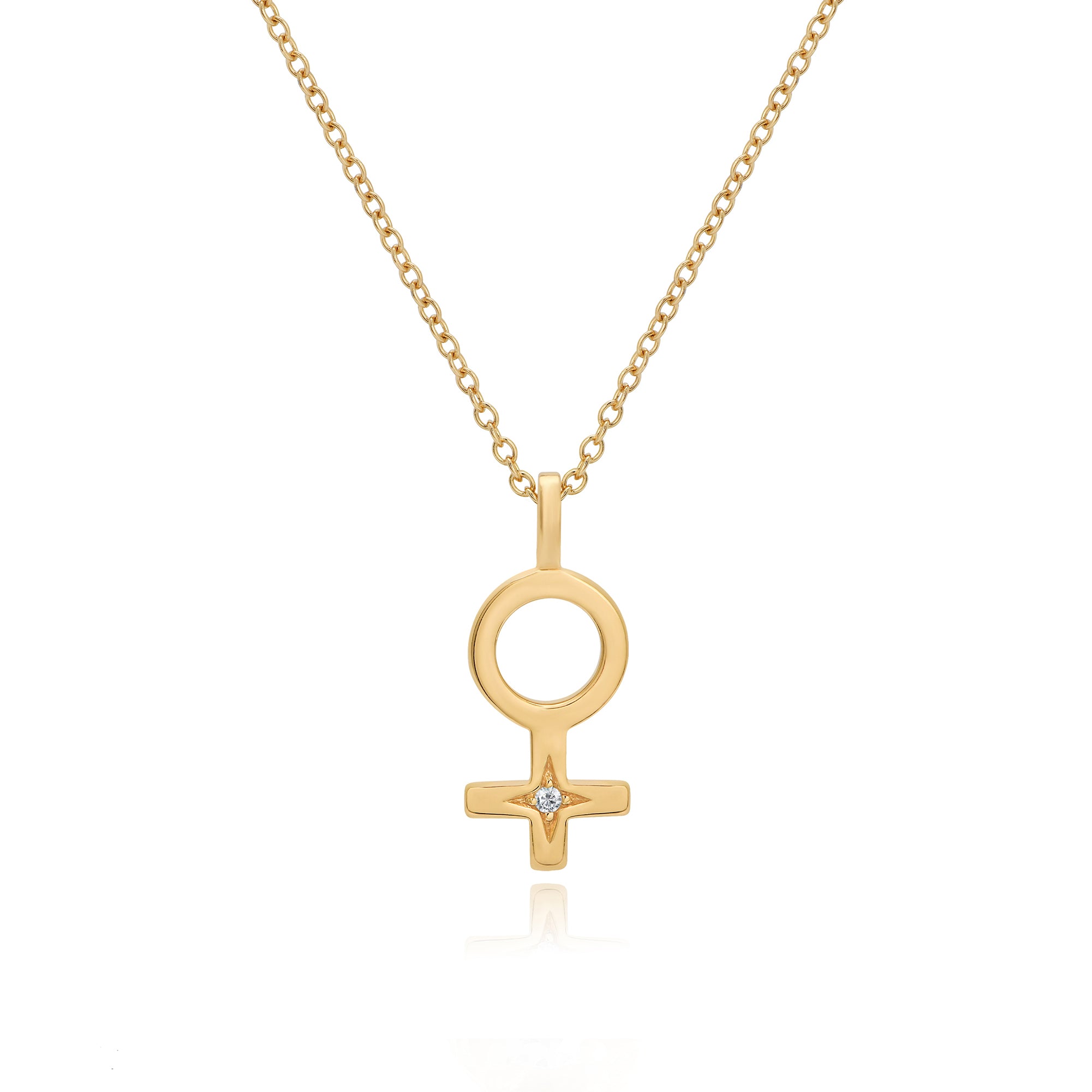 Female sign online necklace