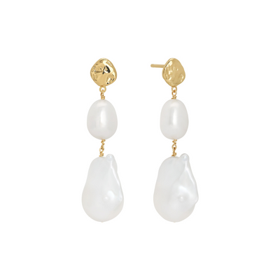 Molten Drop Pearl Earrings